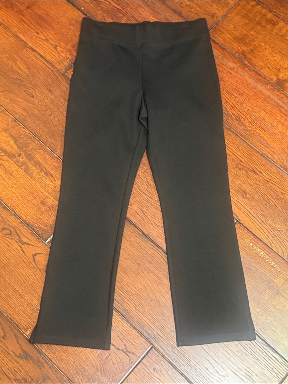 Quince Black Ultra Stretch Ponte Kick Flare Pants Small  - NWT
